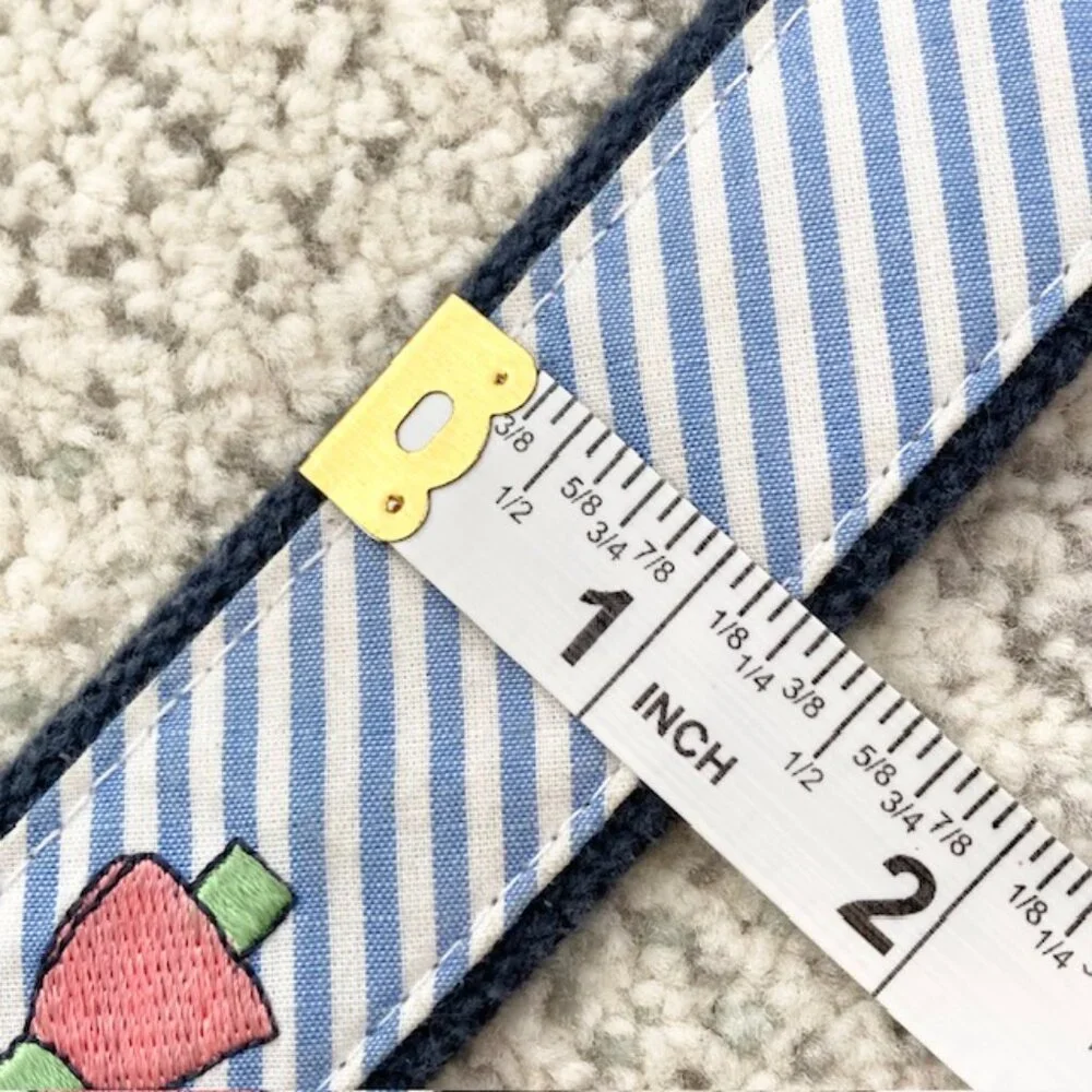 Vineyard Vines Boys Size 30 XL Kentucky Derby Seersucker Leather Bow Tie Belt